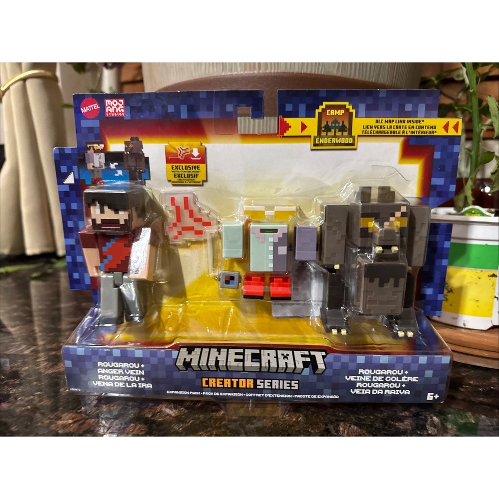 Mattel Minecraft Creator Series Rougarou Anger Vein Figure Set HJG79 NEW